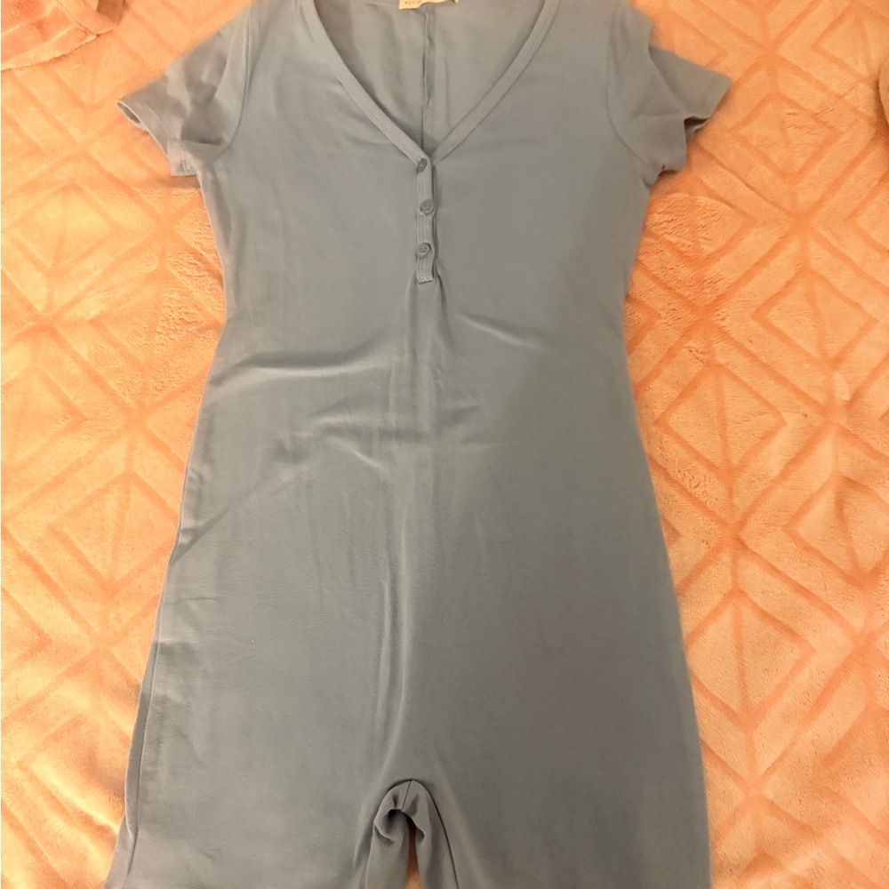 Active Basic Sky Blue Romper - image 1